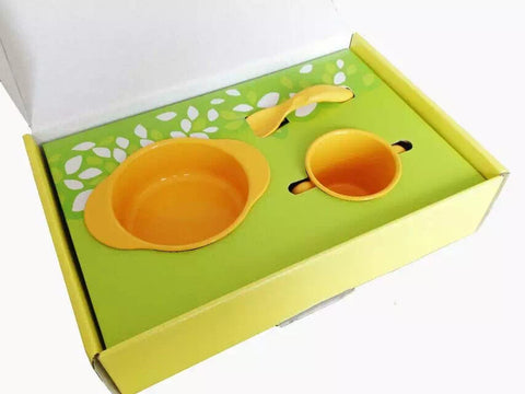 Natural Children's Tableware Set - Made from Corn-based Material